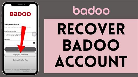 badoo recover account|Badoo Help Centre